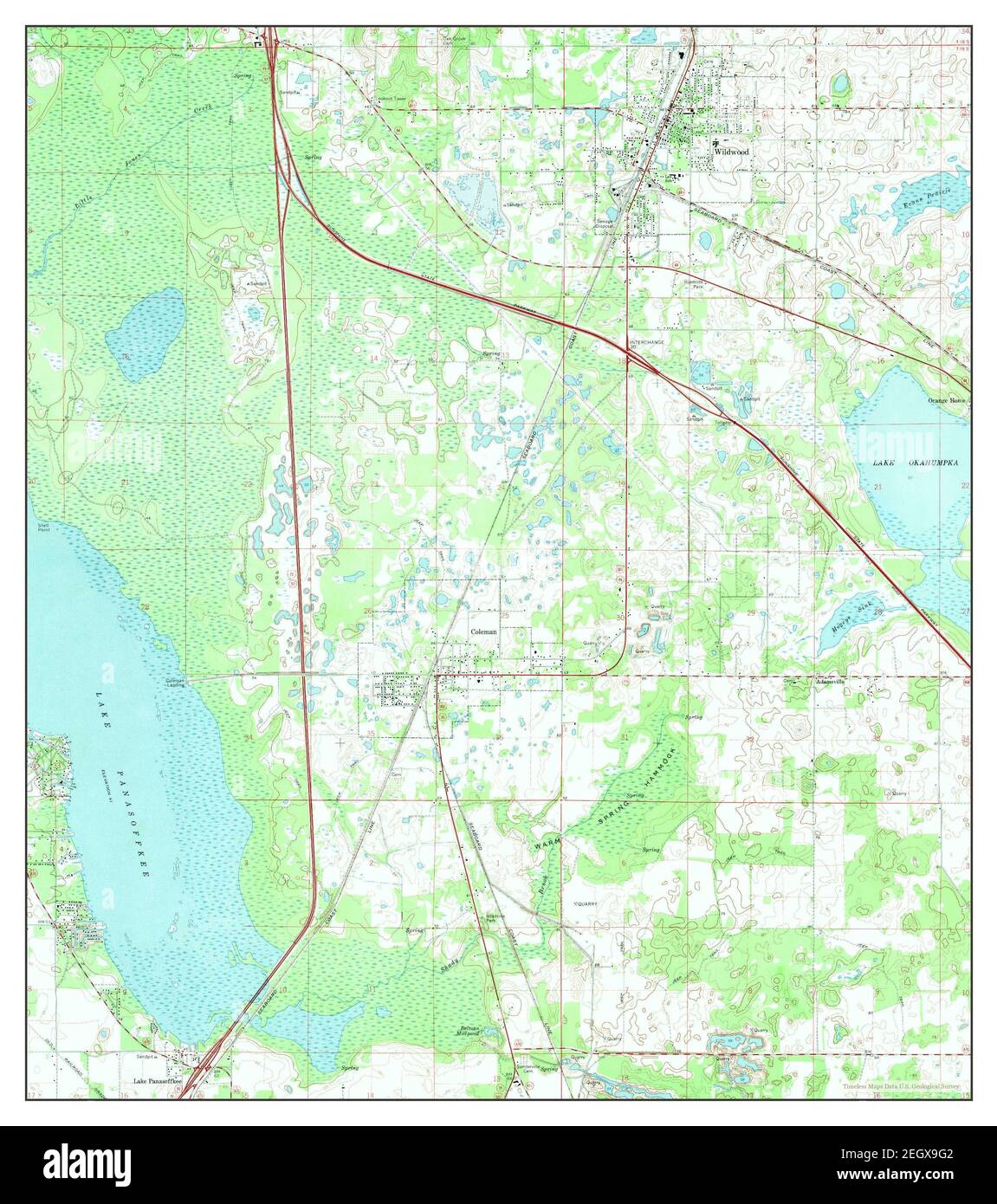 Wildwood florida map hires stock photography and images Alamy
