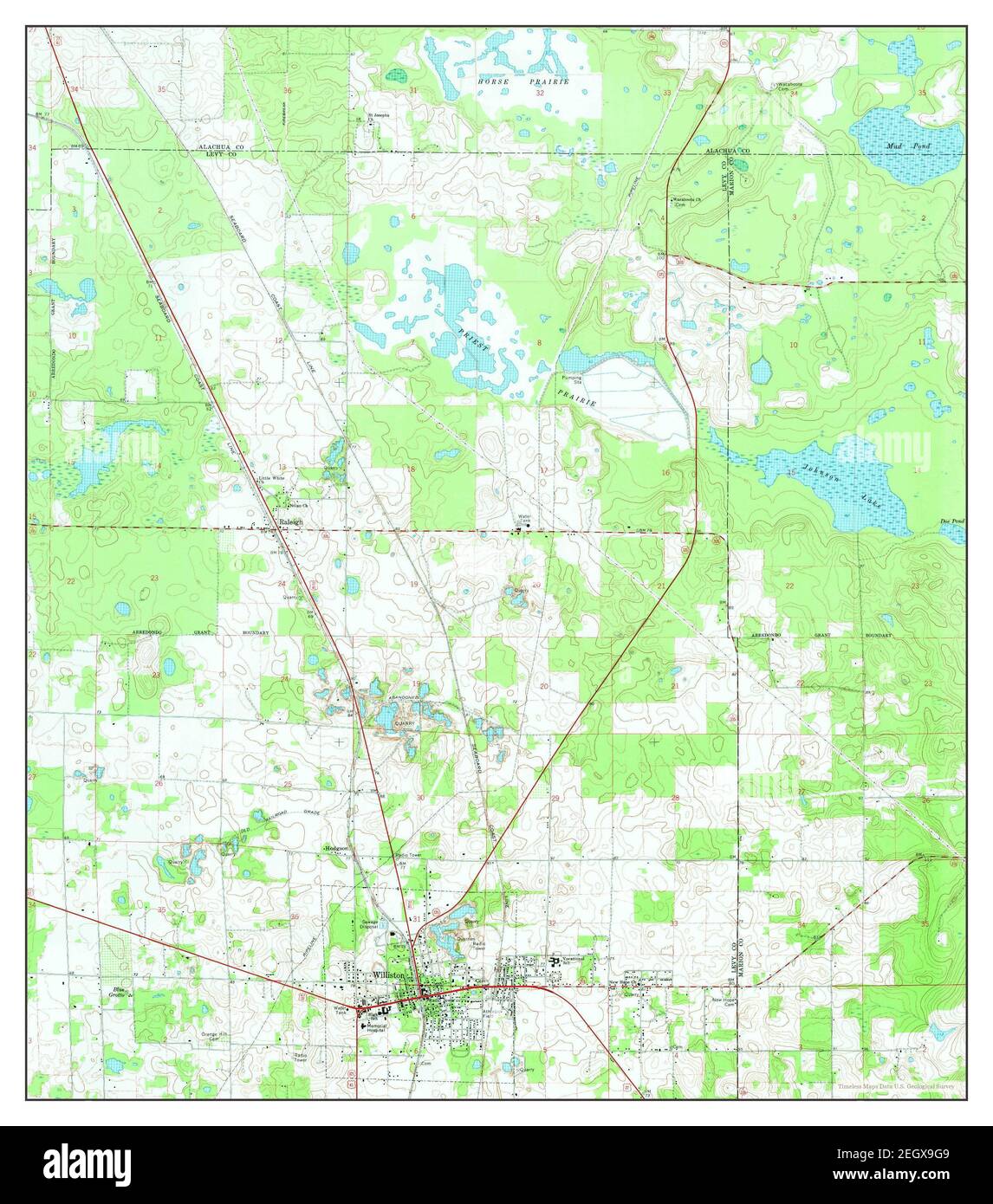 Map Of Williston Florida Williston, Florida, Map 1969, 1:24000, United States Of America By Timeless  Maps, Data U.s. Geological Survey Stock Photo - Alamy