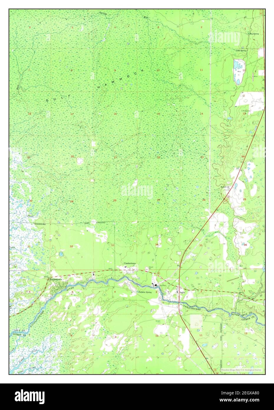Yankeetown florida map Cut Out Stock Images & Pictures Alamy