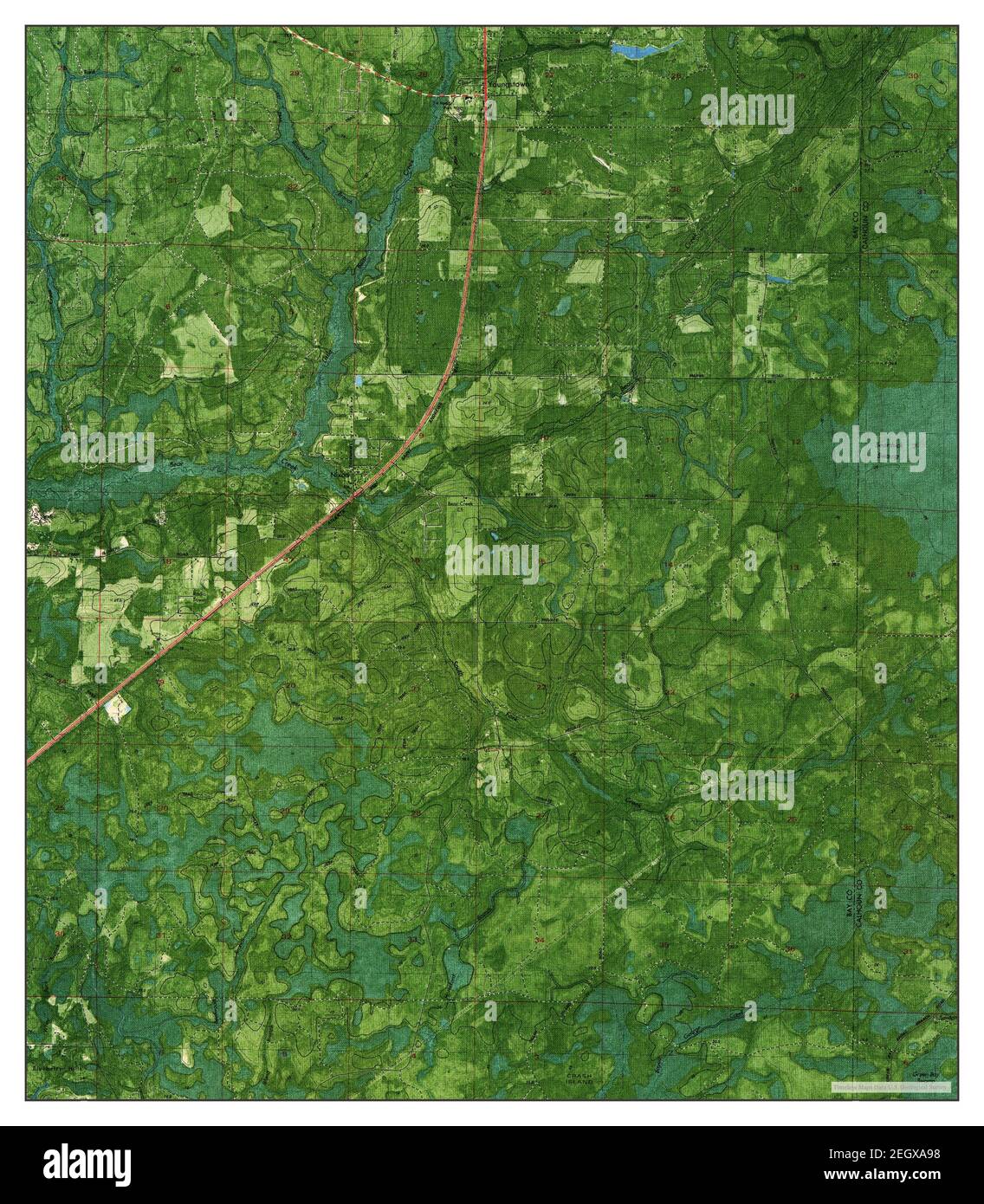 Youngstown, Florida, map 1982, 124000, United States of America by