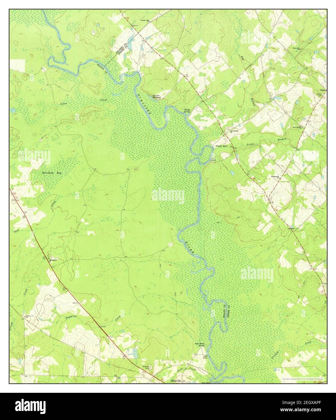 Abbeville North, Georgia, map 1972, 1:24000, United States of America ...