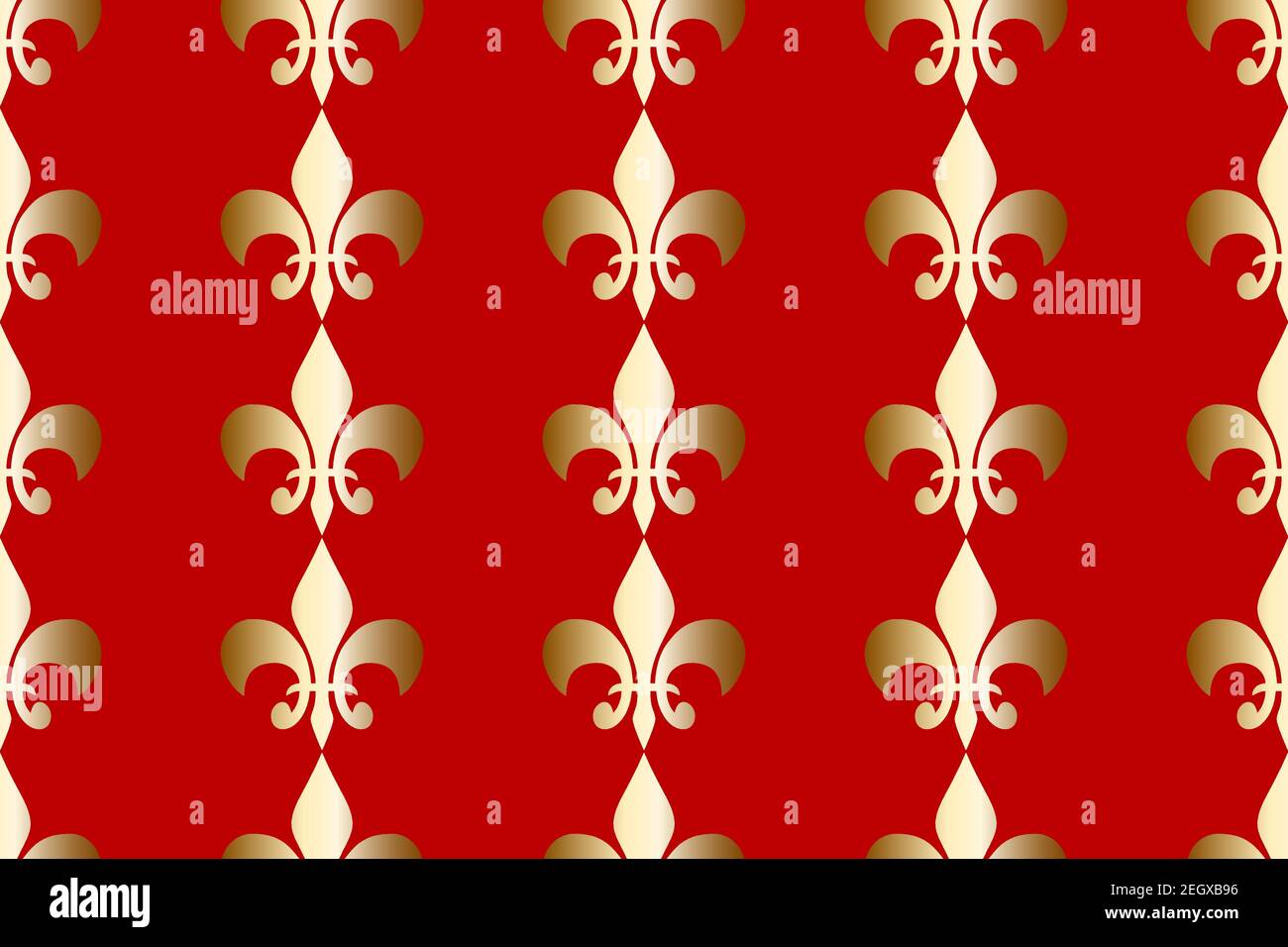 Abstract background Royal heraldic lilies seamless pattern Stock Vector