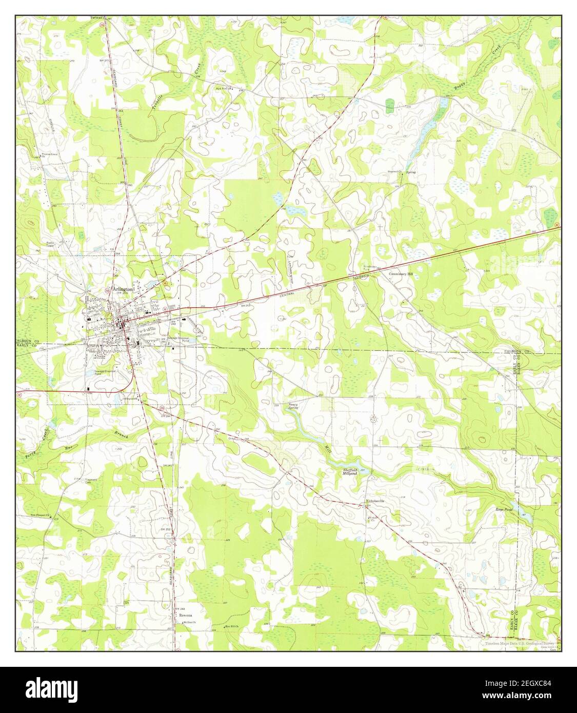 Arlington Georgia Map 1974 1 24000 United States Of America By   Arlington Georgia Map 1974 124000 United States Of America By Timeless Maps Data Us Geological Survey 2EGXC84 