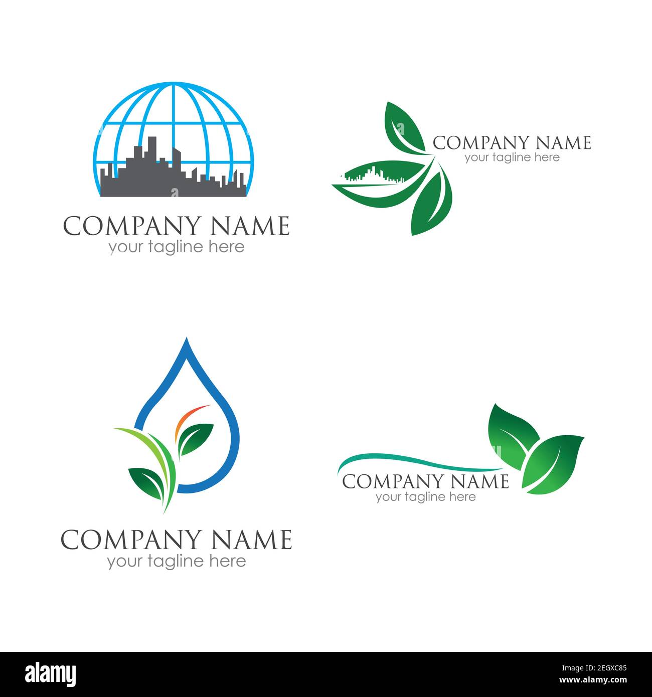 go green logo symbol vector illustration design template Stock Vector