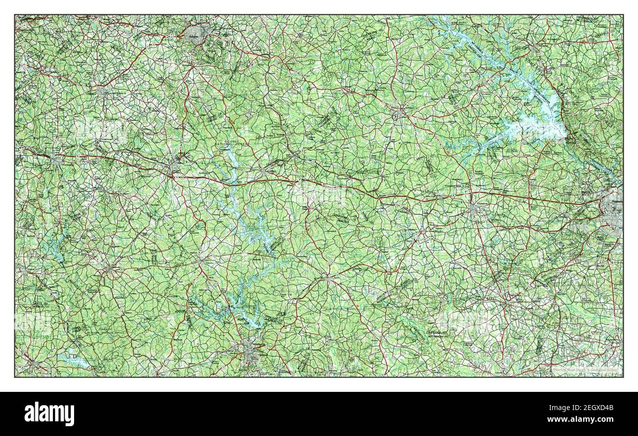 Athens, map 1988, 1250000, United States of America by