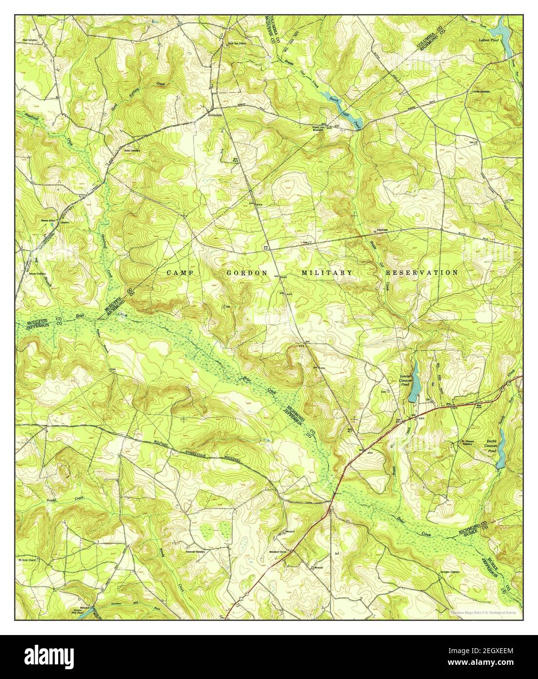 Avondale, map 1950, 124000, United States of America by