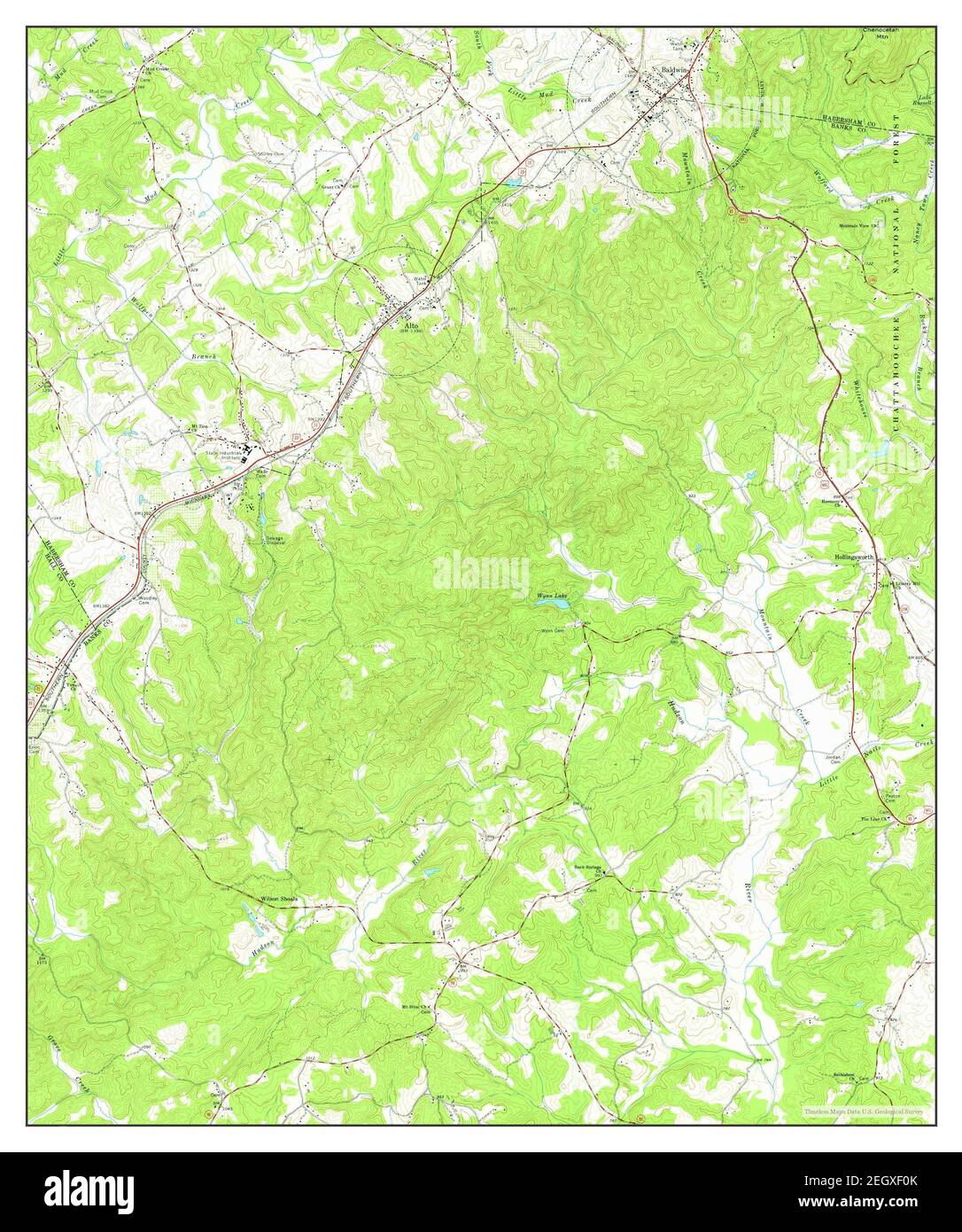 Baldwin, map 1964, 124000, United States of America by