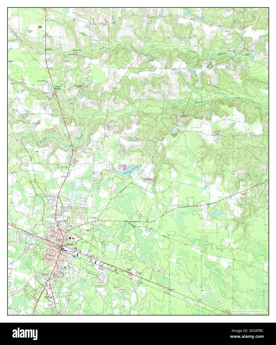 Map of baxley hires stock photography and images Alamy