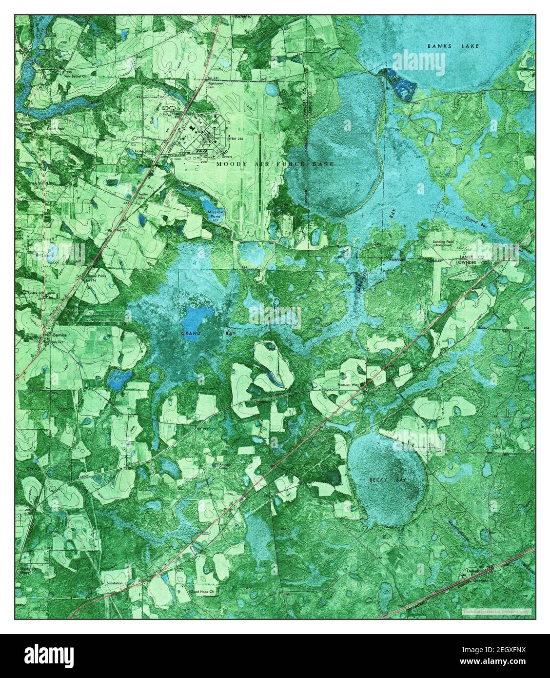 Bemiss, map 1971, 124000, United States of America by