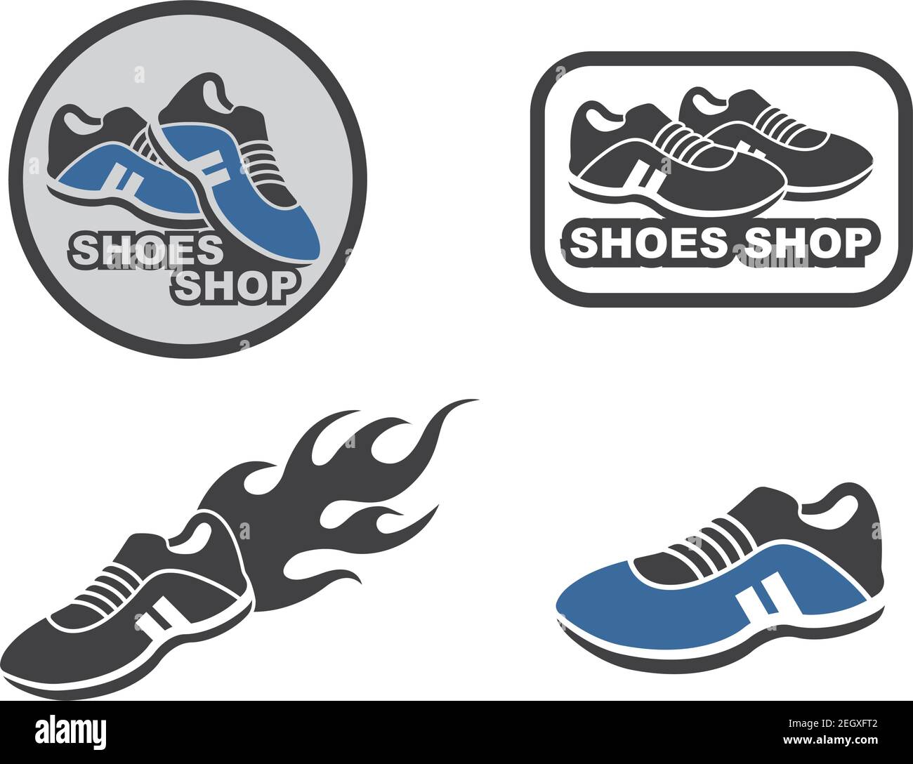 Shoes top vector logo
