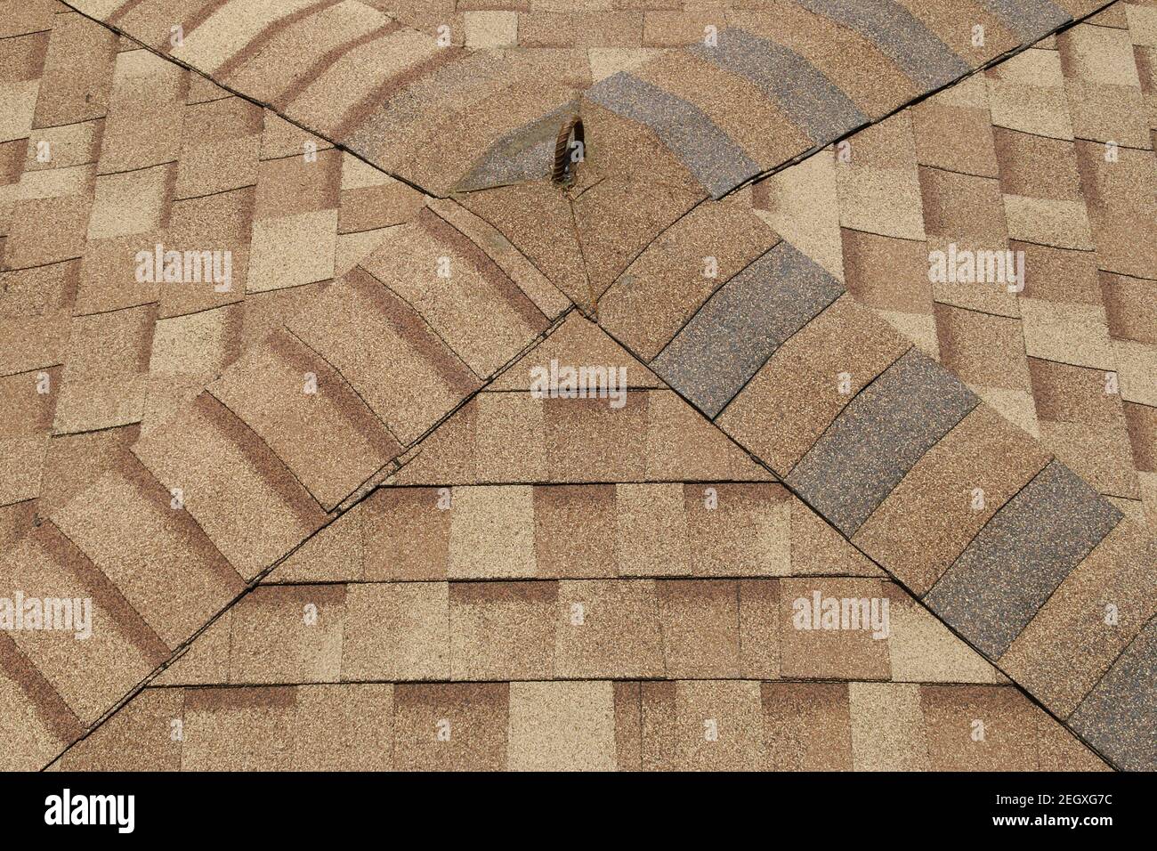 Brown Asphalt Shingles Roof Texture Background Stock Photo Alamy
