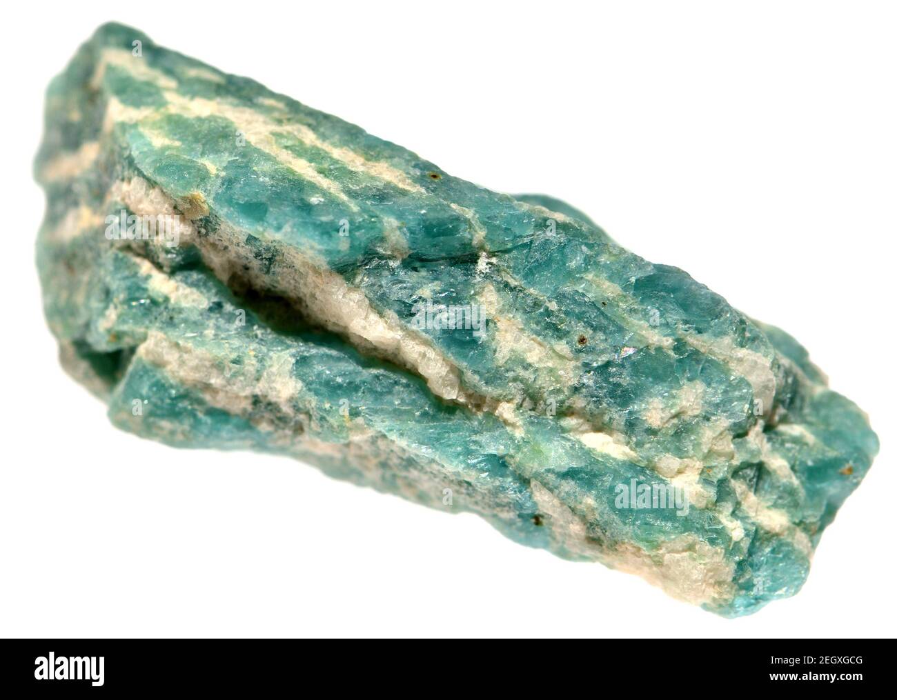 Amazonite (South Africa) - potassium feldspar / microline Stock Photo