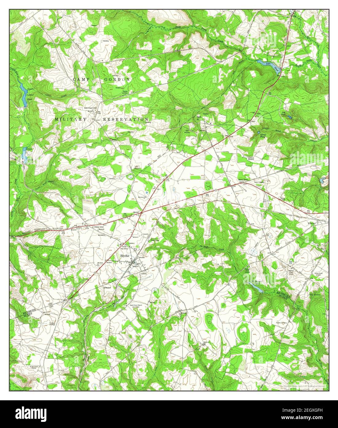 Blythe, map 1948, 124000, United States of America by