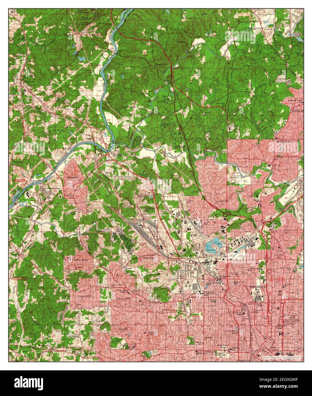 Bolton, map 1954, 124000, United States of America by