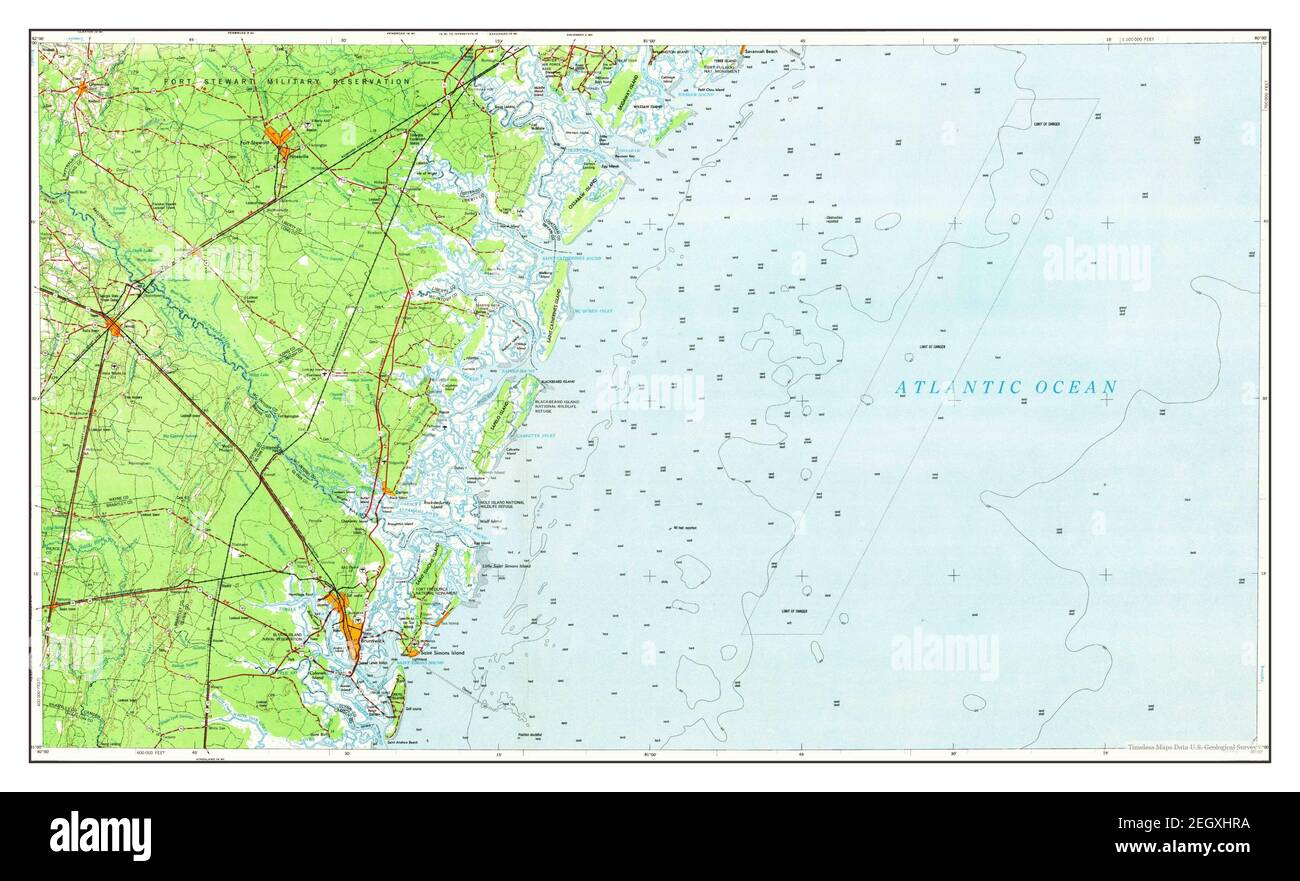 Brunswick, map 1956, 1250000, United States of America by