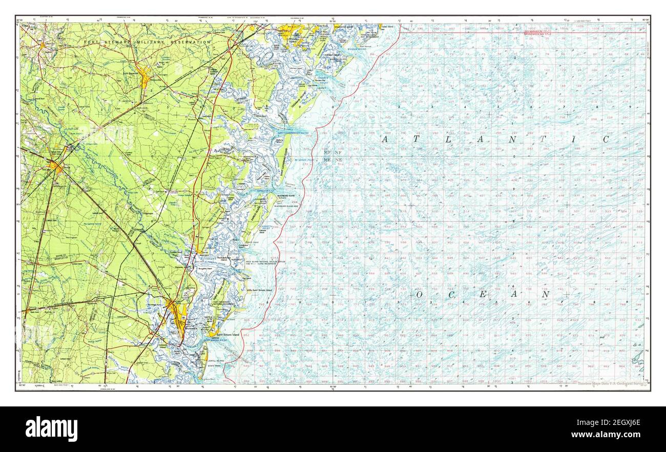 Brunswick, map 1978, 1250000, United States of America by