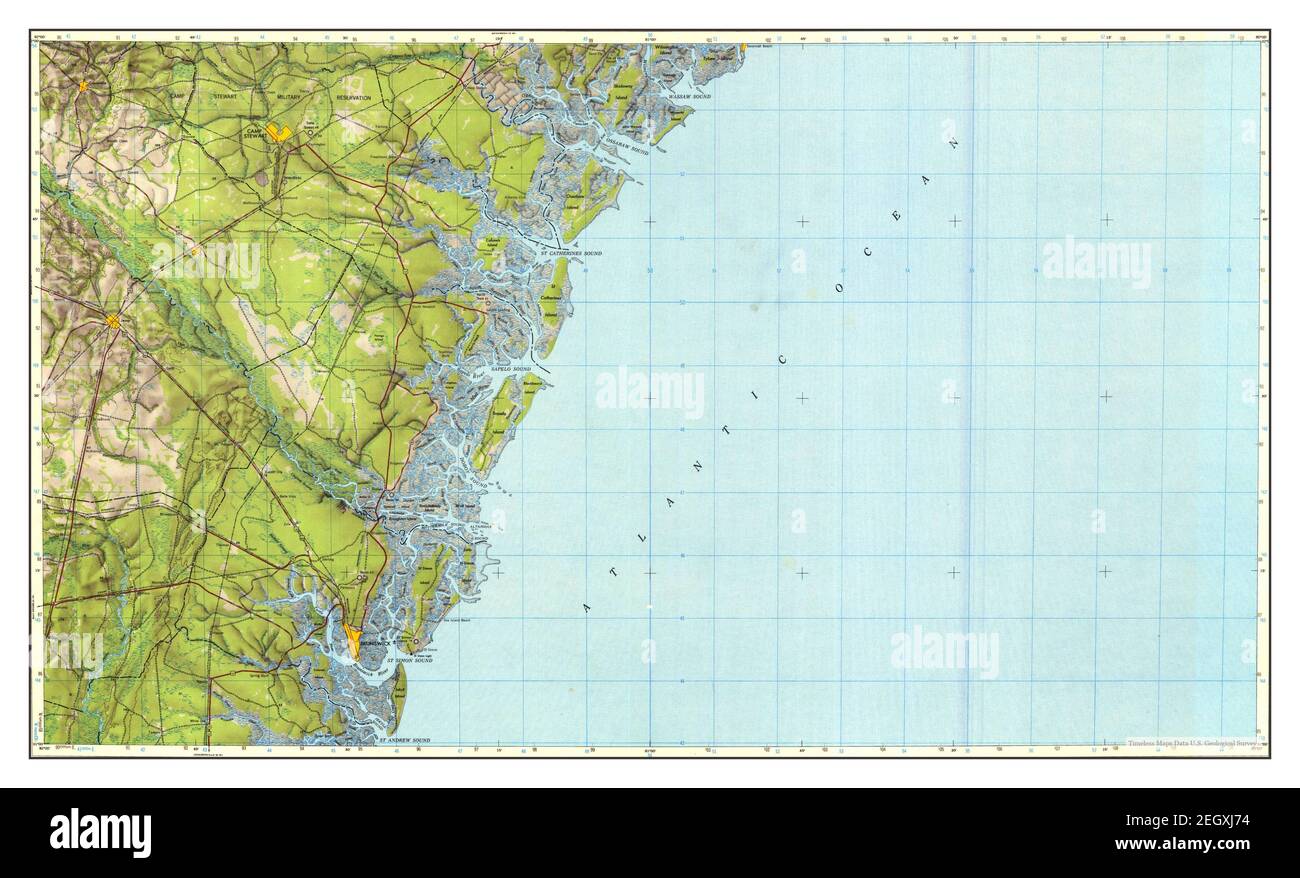 Brunswick, map 1946, 1250000, United States of America by