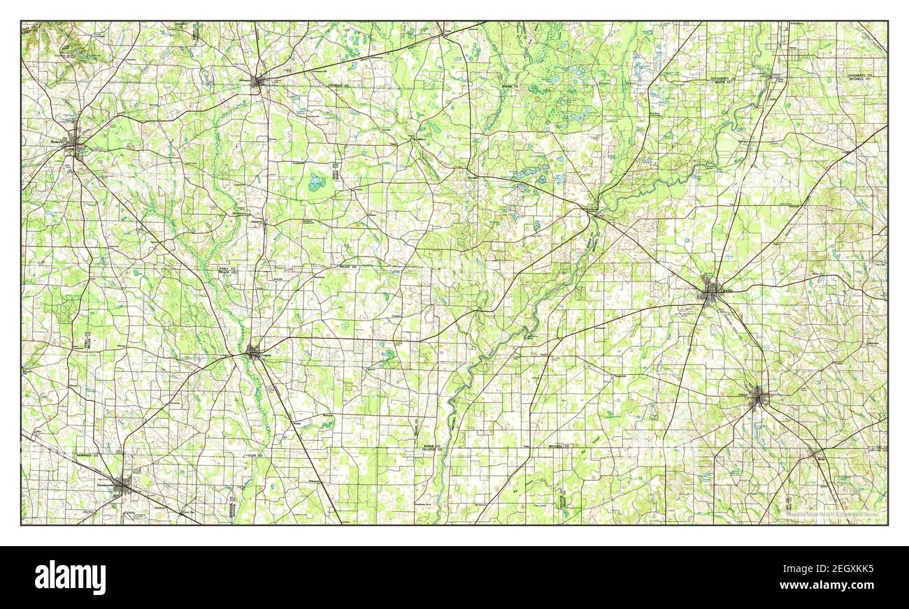 Camilla, map 1981, 1100000, United States of America by Timeless Maps, data U.S