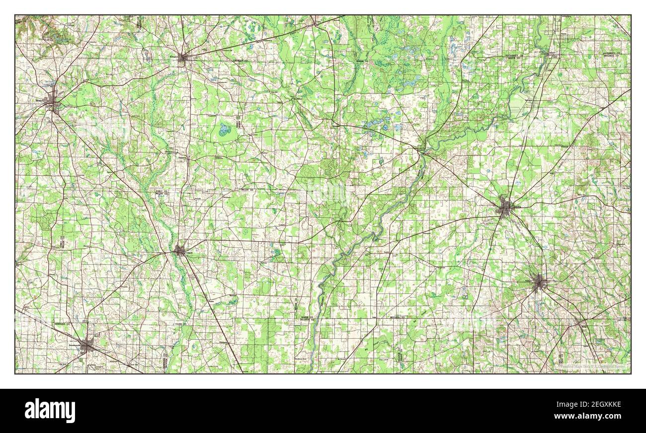 Camilla, map 1981, 1100000, United States of America by