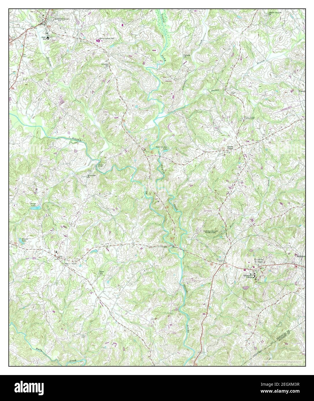 Carnesville, map 1959, 124000, United States of America by