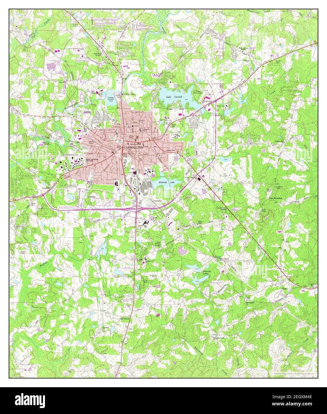 Map of carrollton hi-res stock photography and images - Alamy