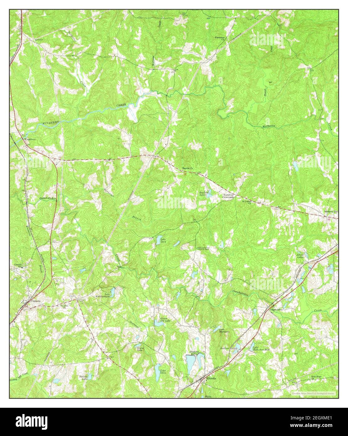 Cataula, map 1955, 124000, United States of America by