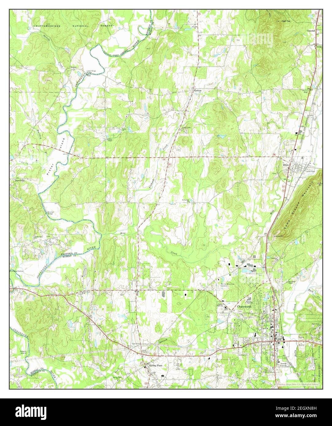 Chatsworth, map 1972, 124000, United States of America by