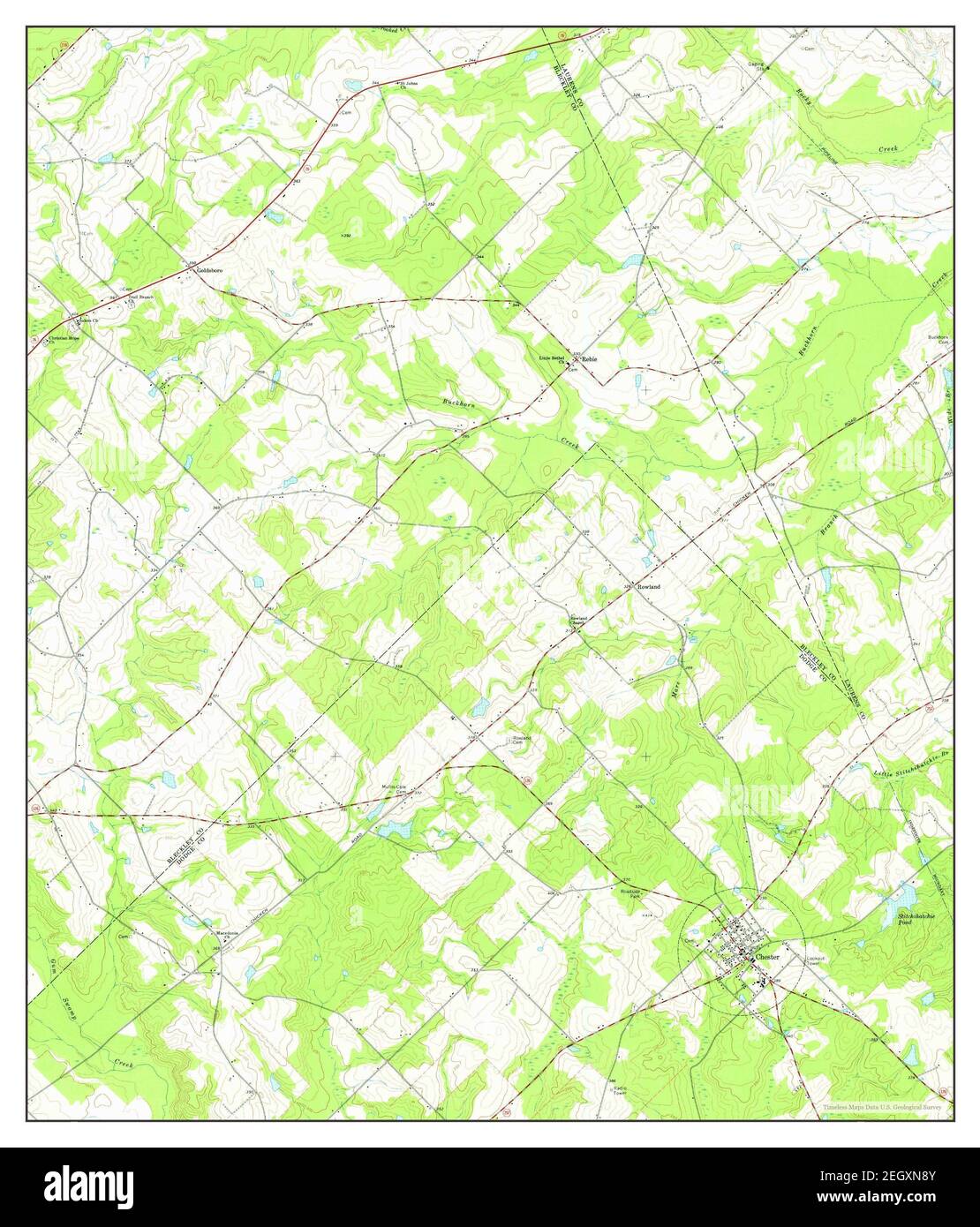 Chester, map 1974, 124000, United States of America by