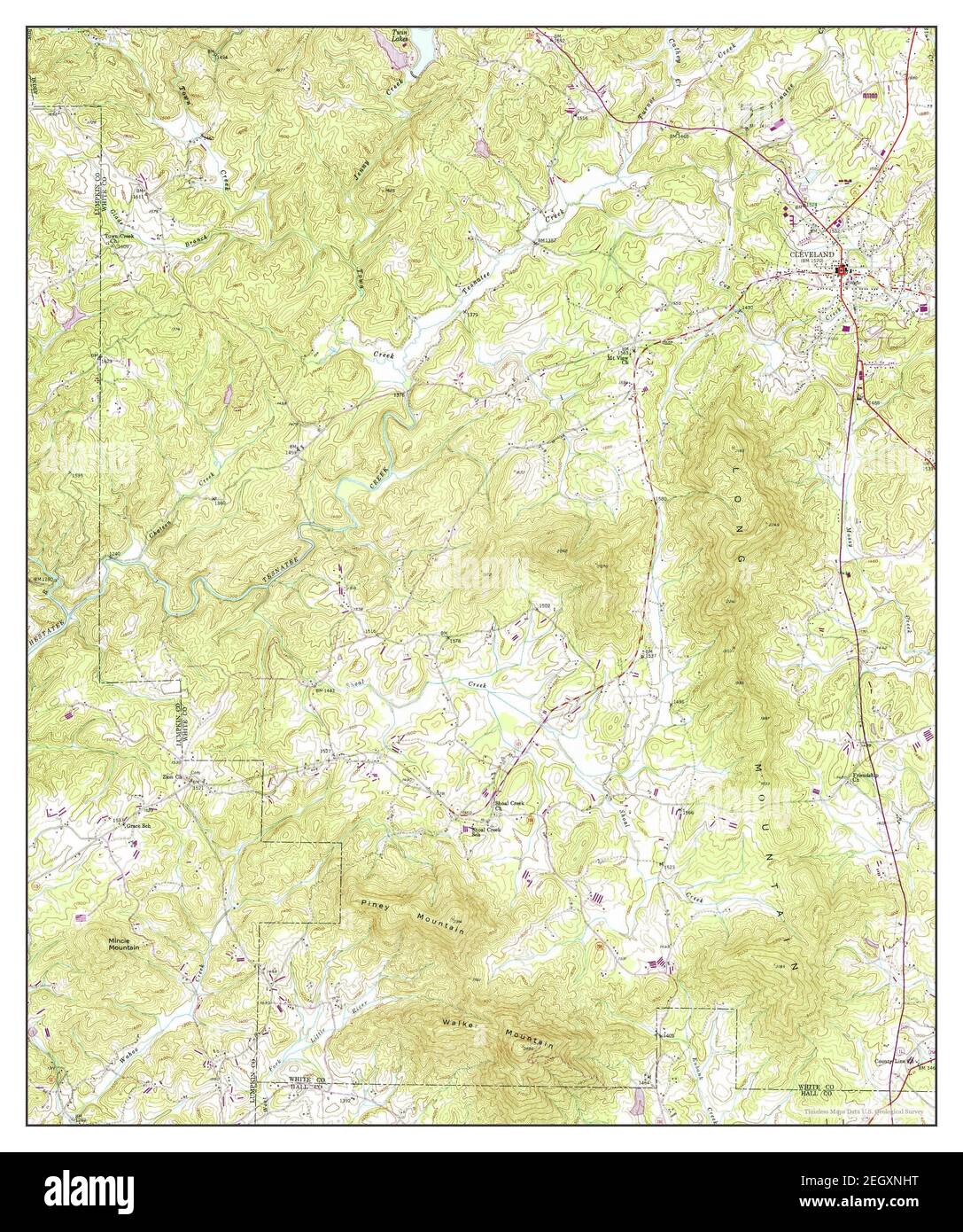 Cleveland, map 1951, 124000, United States of America by