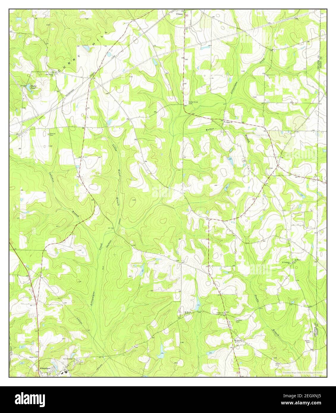 Climax South, map 1974, 124000, United States of America by
