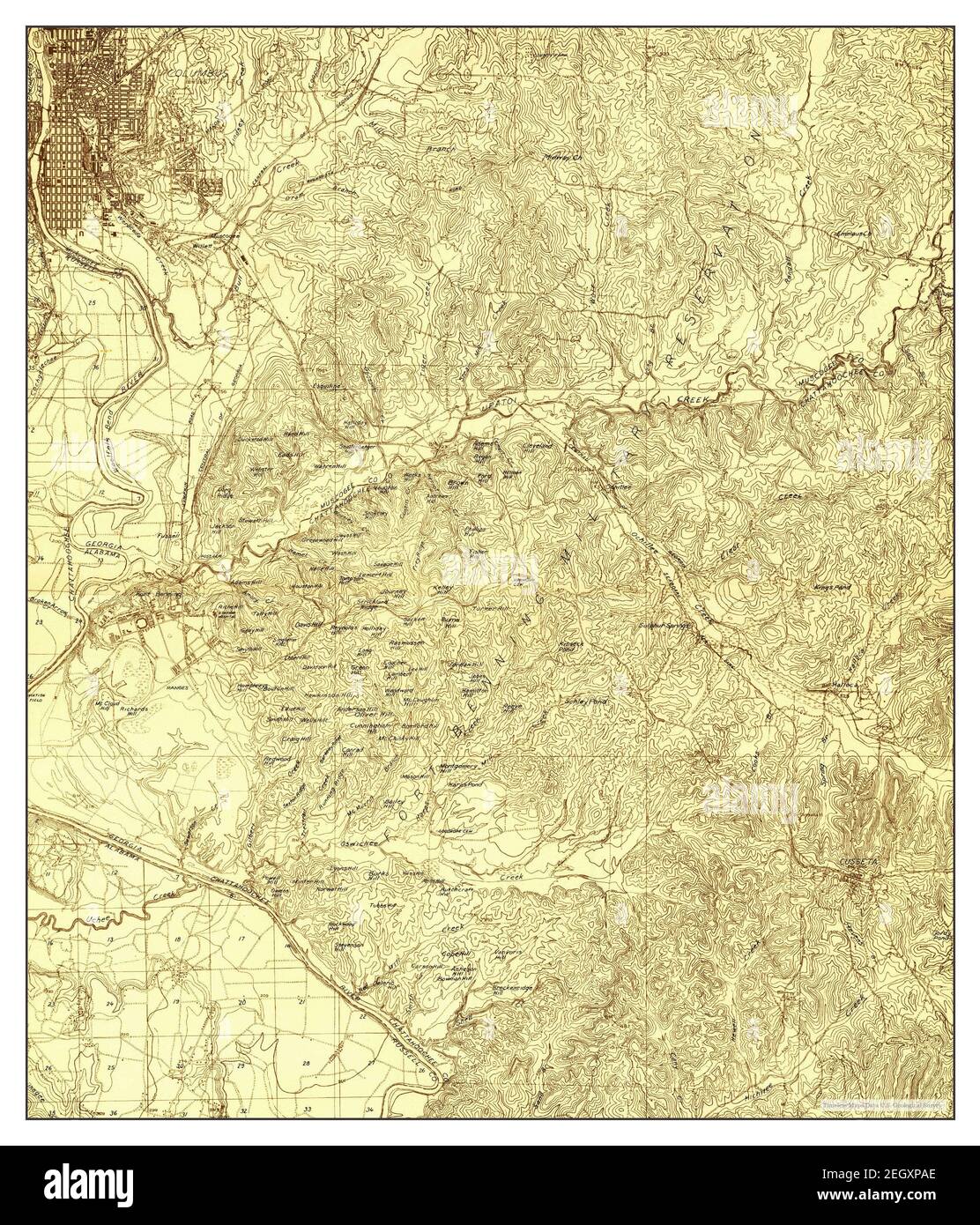 Columbus, map 1929, 148000, United States of America by