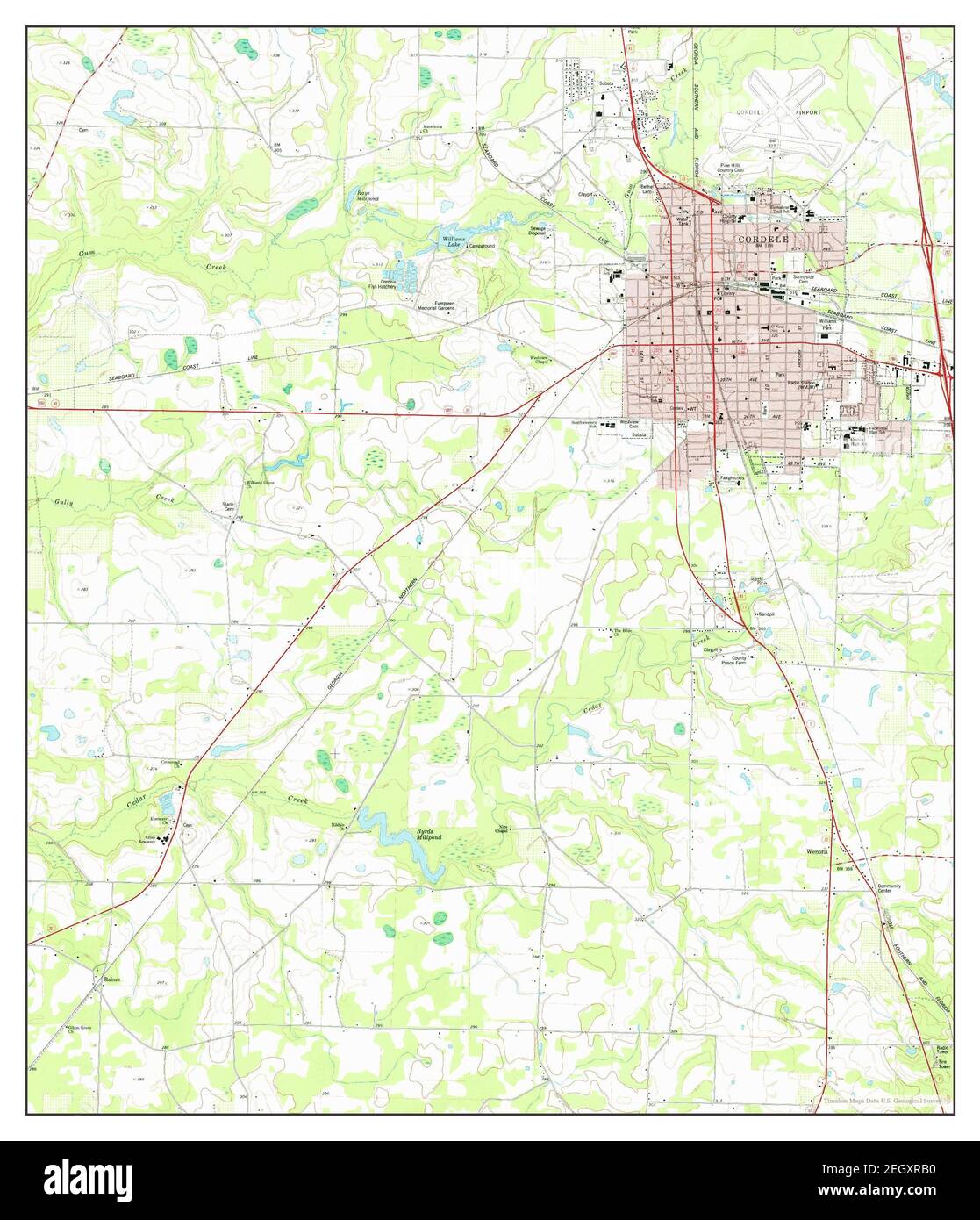 Cordele, Georgia, map 1977, 1:24000, United States of America by ...