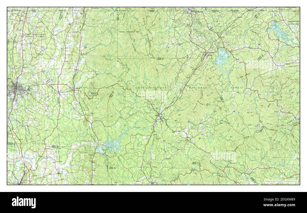 Dalton, map 1981, 1100000, United States of America by