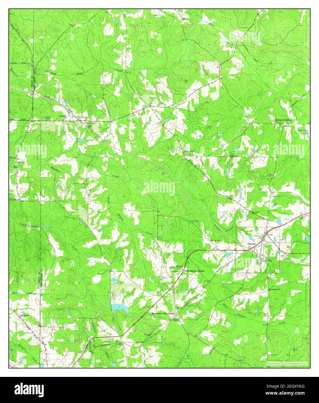 Durand, map 1964, 124000, United States of America by