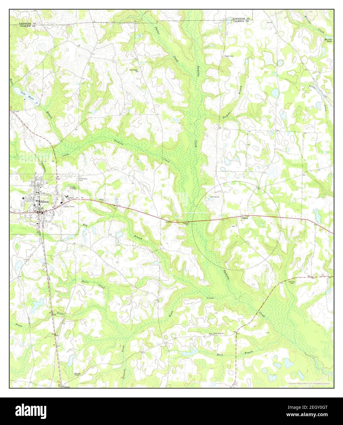 Edison, map 1973, 124000, United States of America by Timeless Maps, data U.S