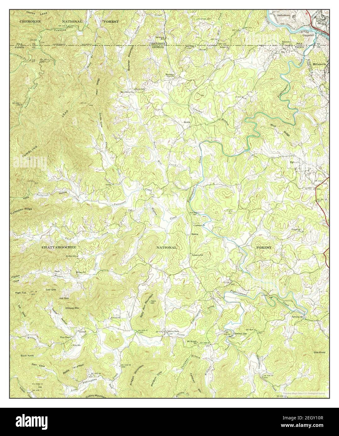 Epworth, map 1941, 124000, United States of America by