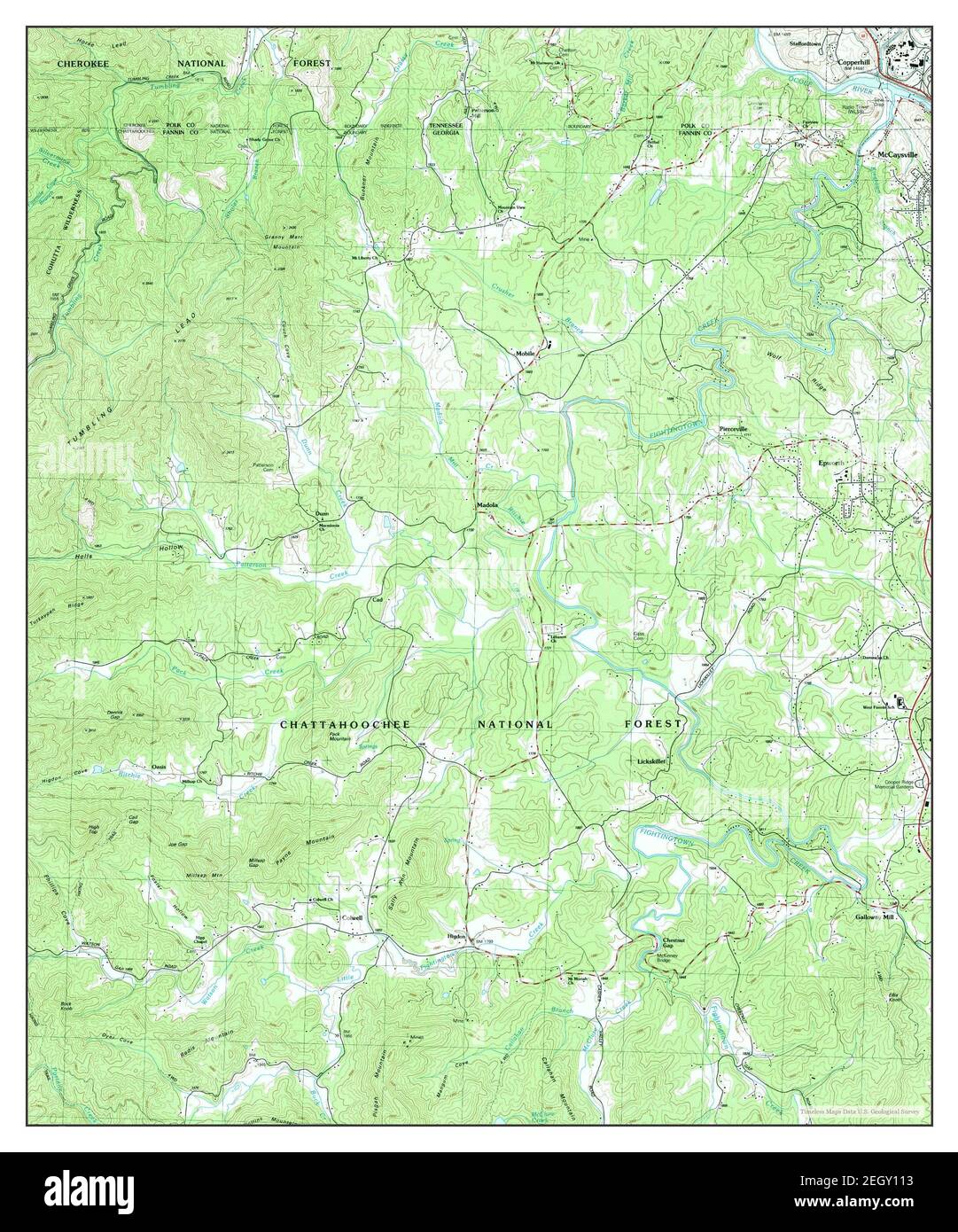 Epworth, map 1988, 124000, United States of America by