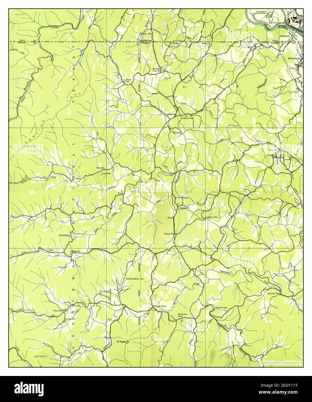 Epworth, map 1935, 124000, United States of America by
