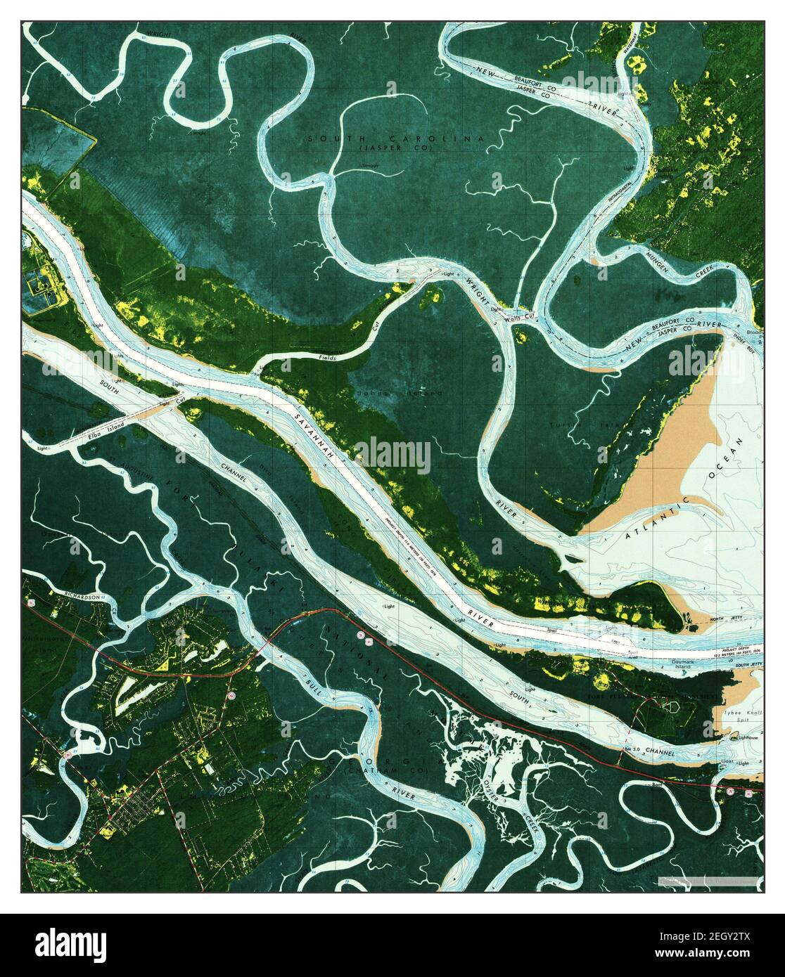 Fort Pulaski, Georgia, map 1978, 1:24000, United States of America by ...