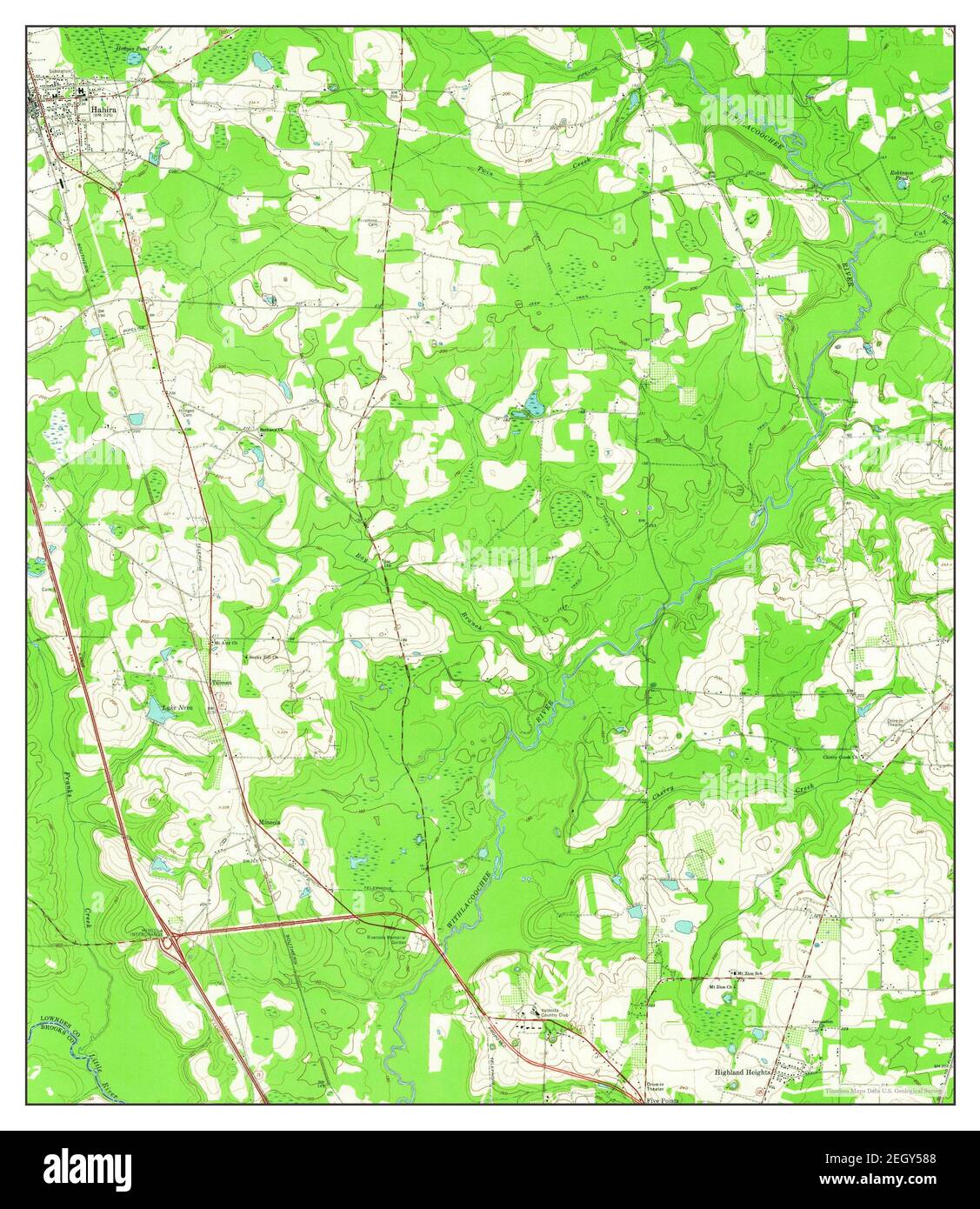 Map of hahira georgia hi-res stock photography and images - Alamy