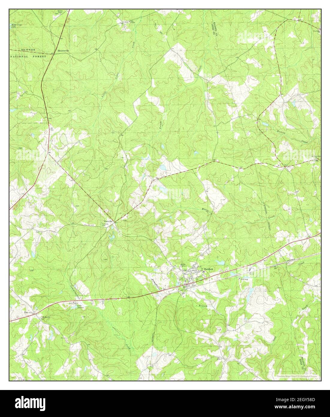 Haddock, map 1978, 124000, United States of America by