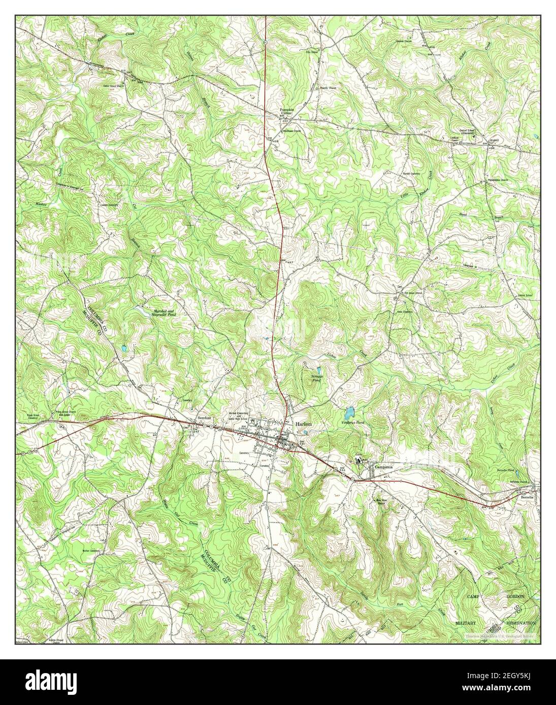 Harlem, map 1948, 124000, United States of America by