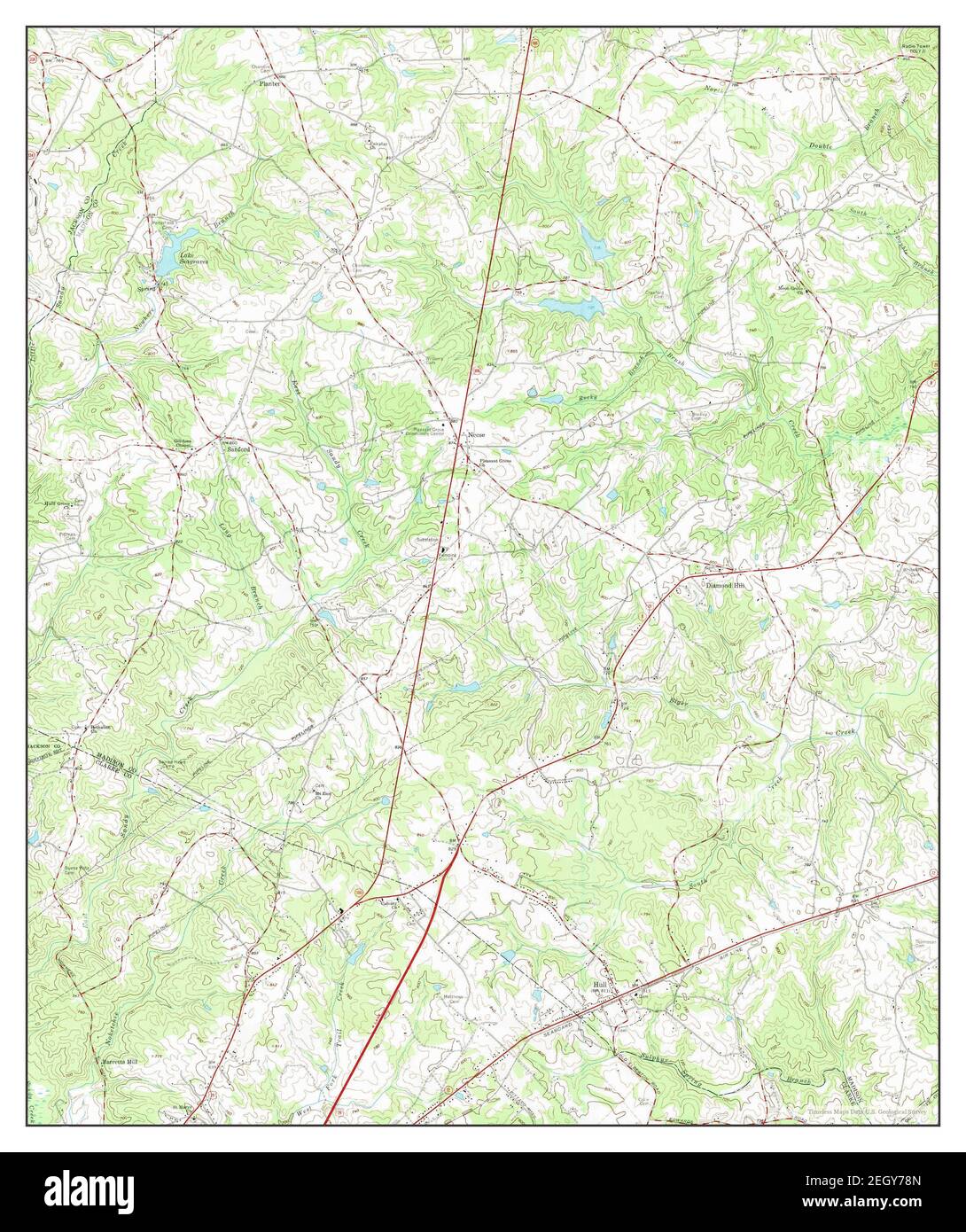 Hull, map 1964, 124000, United States of America by Timeless