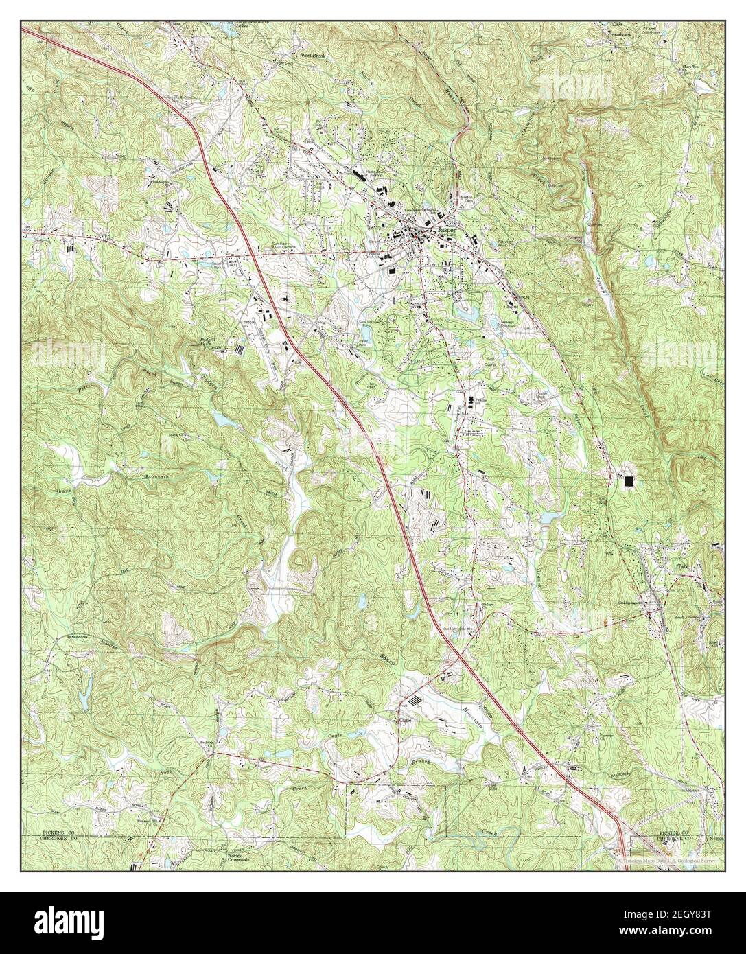 Jasper, map 1992, 124000, United States of America by