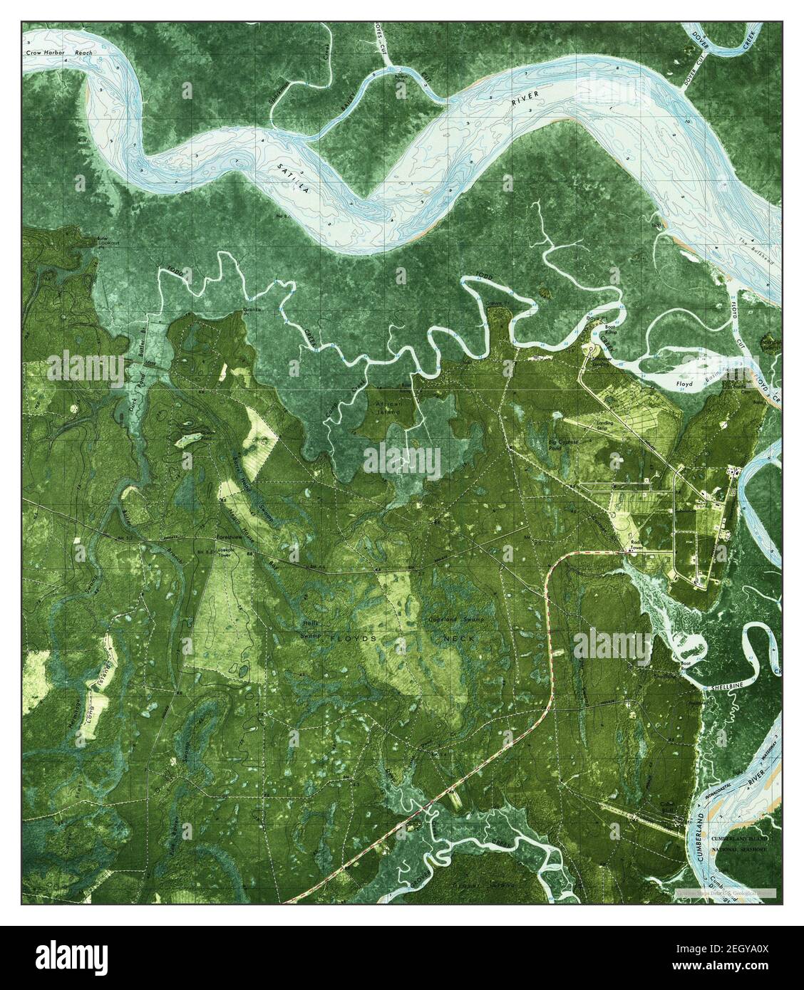 Kingsland NE, map 1979, 124000, United States of America by