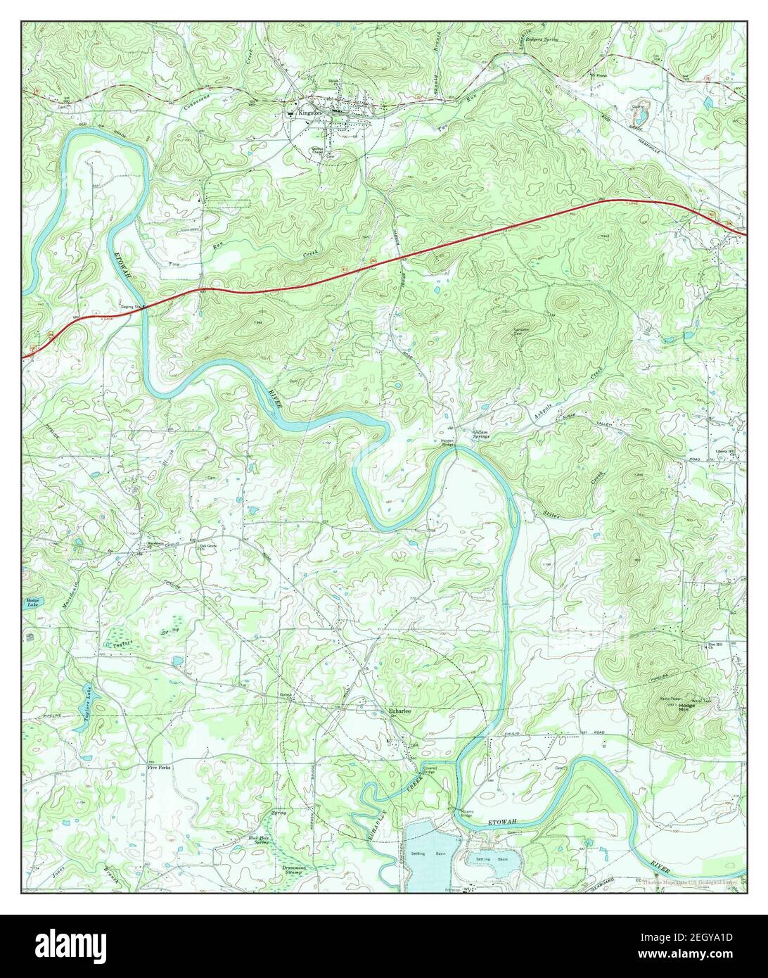Kingston, map 1972, 124000, United States of America by Timeless Maps, data U.S