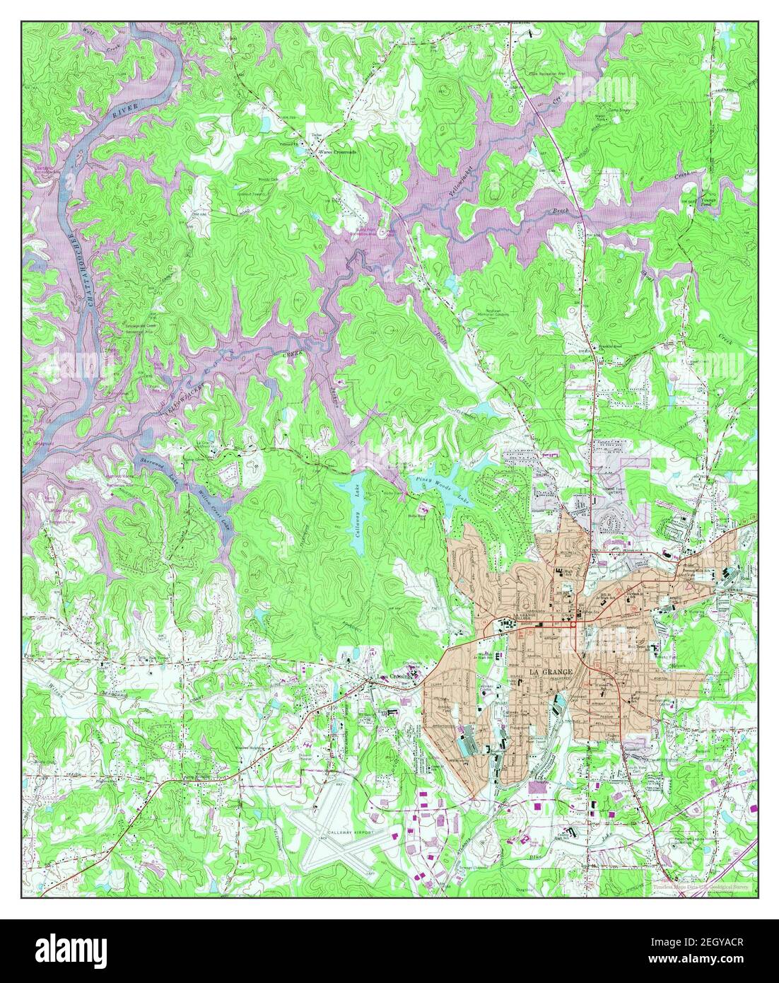 Map of la grange Cut Out Stock Images & Pictures Alamy