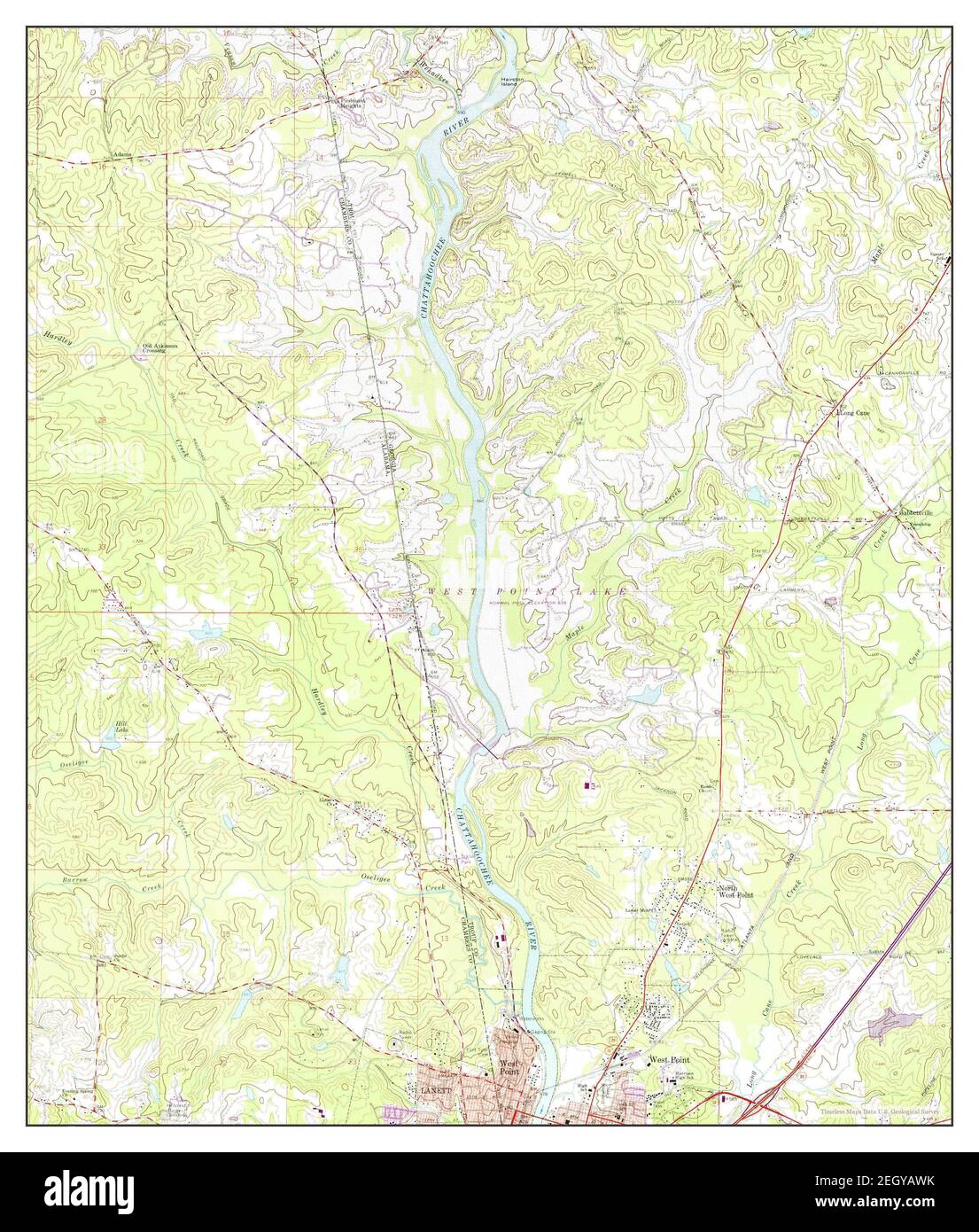 Map of lanett hi-res stock photography and images - Alamy
