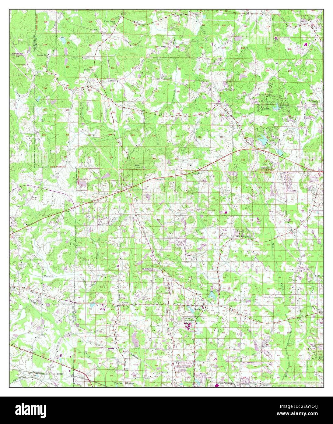 Lost Mountain, map 1954, 124000, United States of America by Timeless Maps, data U.S
