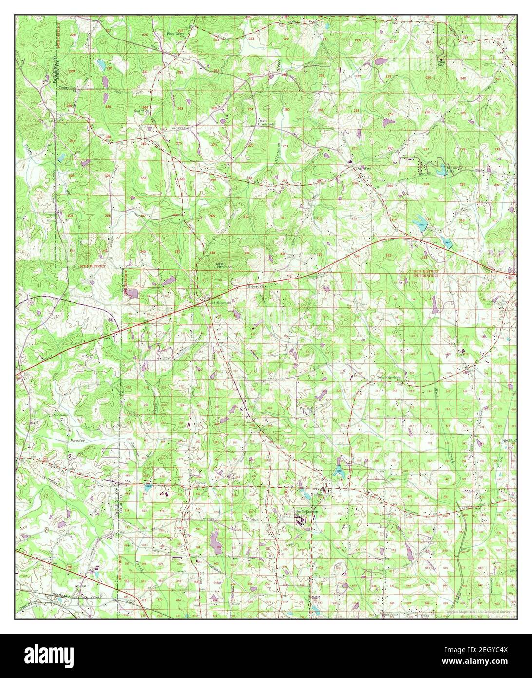 Lost Mountain, map 1954, 124000, United States of America by Timeless Maps, data U.S